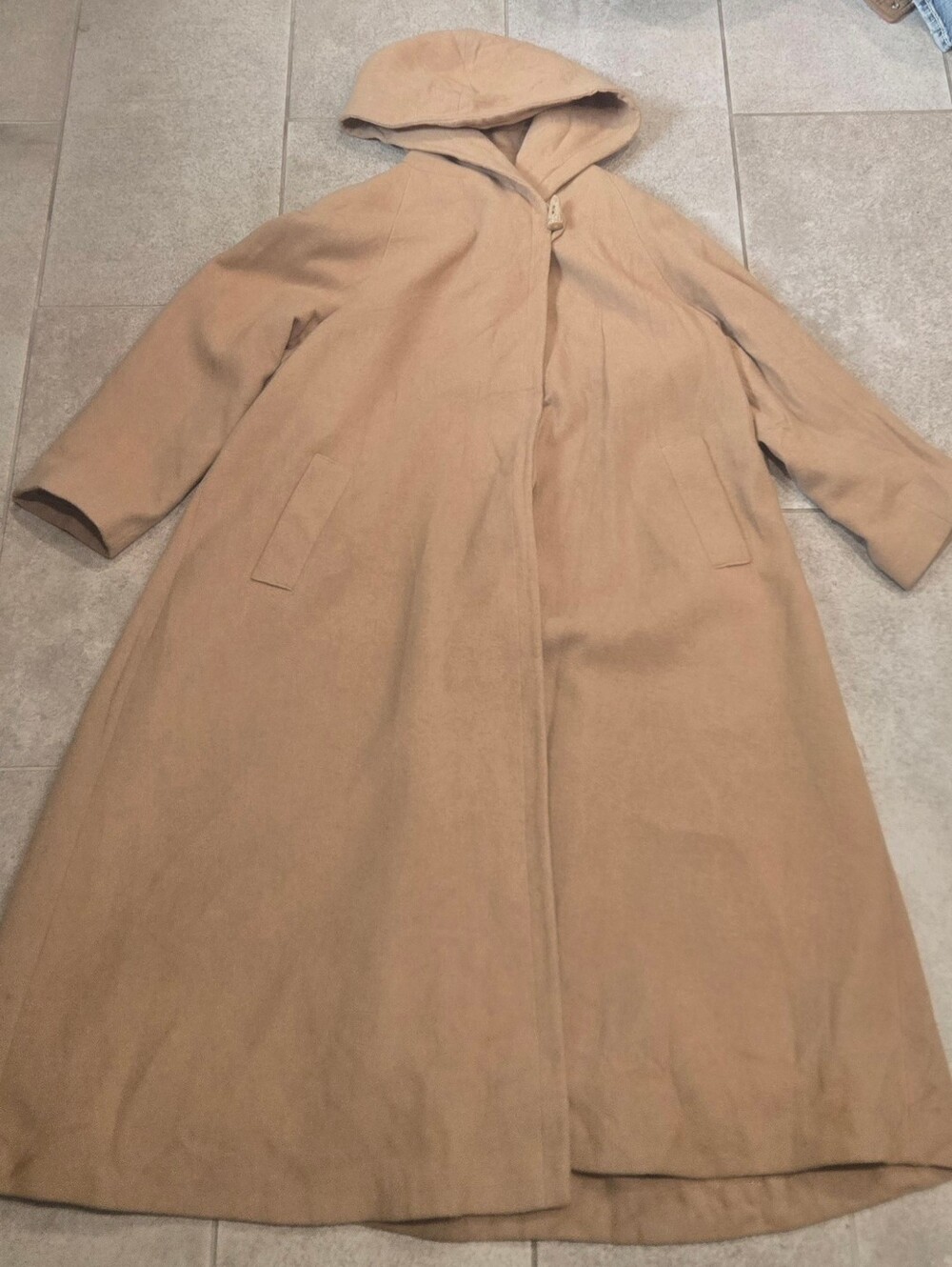 Nordstrom Hooded Trench Coat in Camel